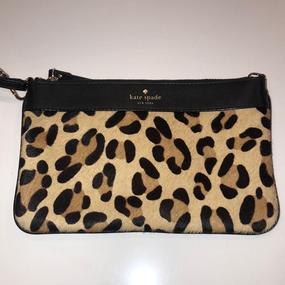 Kate Spade animal print wristlet!